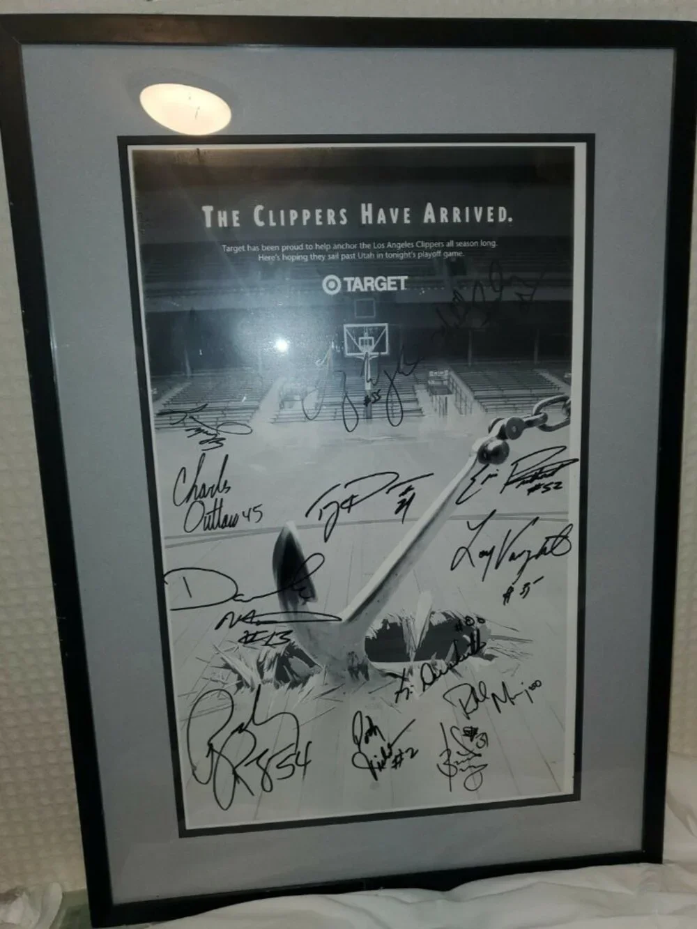 VTG 1997 LA CLIPPERS Playoffs 13 Player Signed Autographed Poster Vs Utah - RARE - Picture 1 of 9